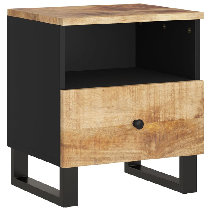 Bedside Cabinet Solid Wood Mango&Engineered Wood