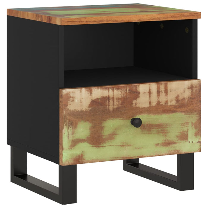 Bedside Cabinet Solid Wood Reclaimed&Engineered Wood