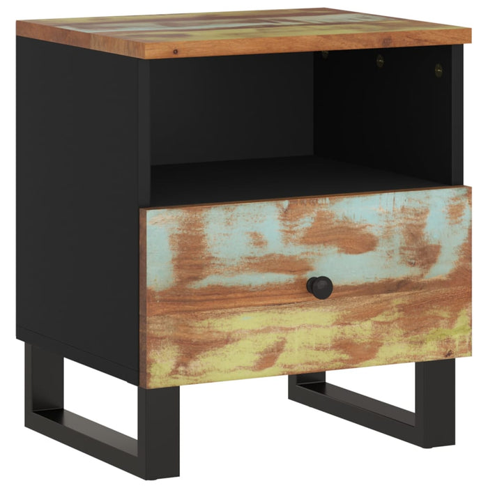 Bedside Cabinet Solid Wood Reclaimed&Engineered Wood