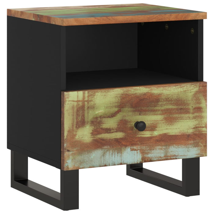 Bedside Cabinet Solid Wood Reclaimed&Engineered Wood