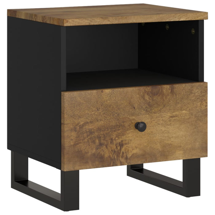 Bedside Cabinet Solid Wood Mango&Engineered Wood