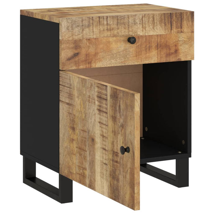 Bedside Cabinet 50x33x60 cm Solid Wood Mango&Engineered Wood