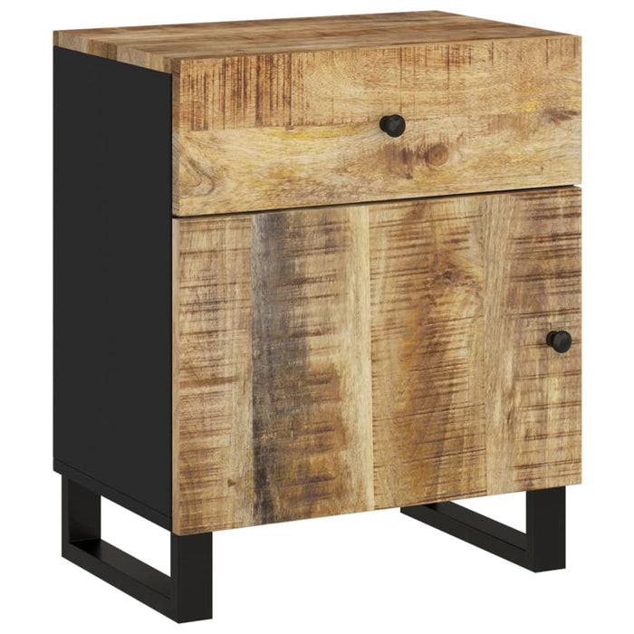 Bedside Cabinet 50x33x60 cm Solid Wood Mango&Engineered Wood