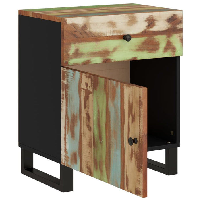 Bedside Cabinet 50x33x60cm Solid Wood Reclaimed&Engineered Wood