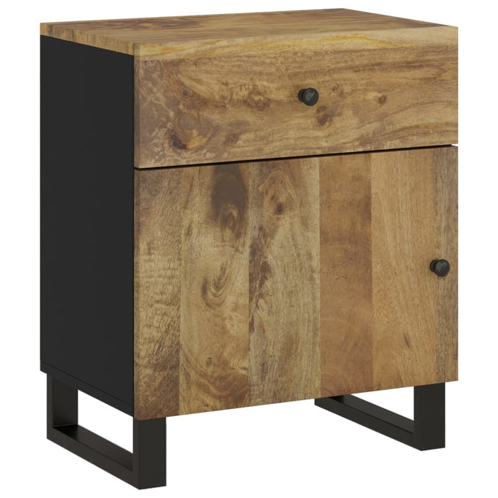 Bedside Cabinet 50x33x60 cm Solid Wood Mango&Engineered Wood