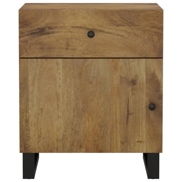 Bedside Cabinet 50x33x60 cm Solid Wood Mango&Engineered Wood