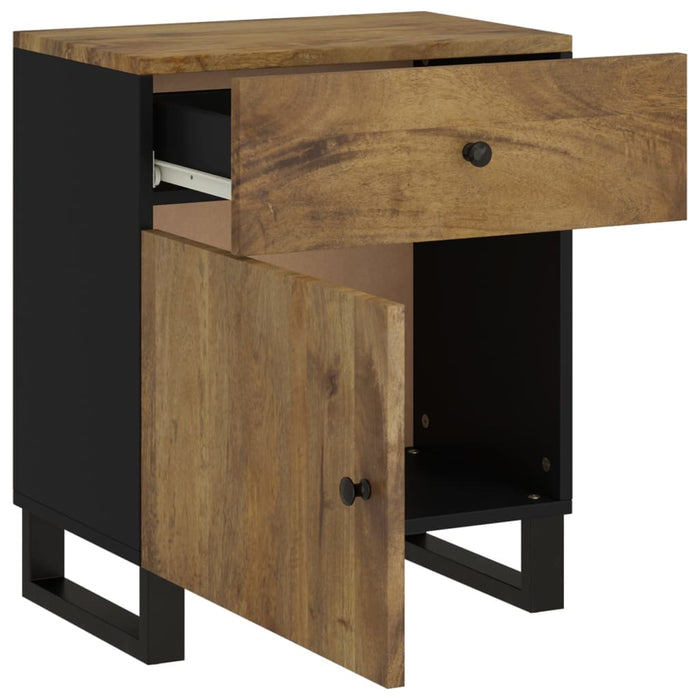 Bedside Cabinet 50x33x60 cm Solid Wood Mango&Engineered Wood