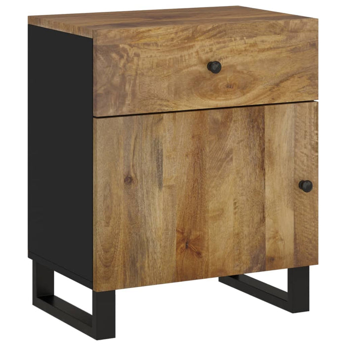 Bedside Cabinet 50x33x60 cm Solid Wood Mango&Engineered Wood