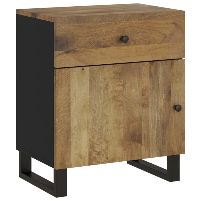 Bedside Cabinet 50x33x60 cm Solid Wood Mango&Engineered Wood