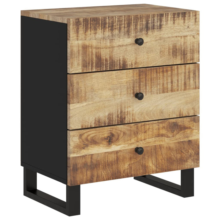 Bedside Cabinet 50x33x62 cm Solid Wood Mango&Engineered Wood