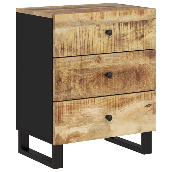 Bedside Cabinet 50x33x62 cm Solid Wood Mango&Engineered Wood