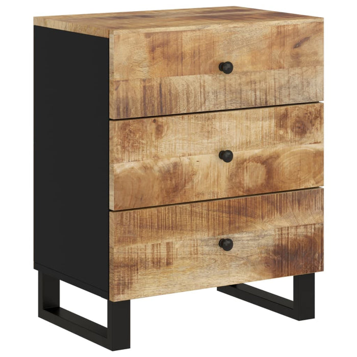 Bedside Cabinet 50x33x62 cm Solid Wood Mango&Engineered Wood