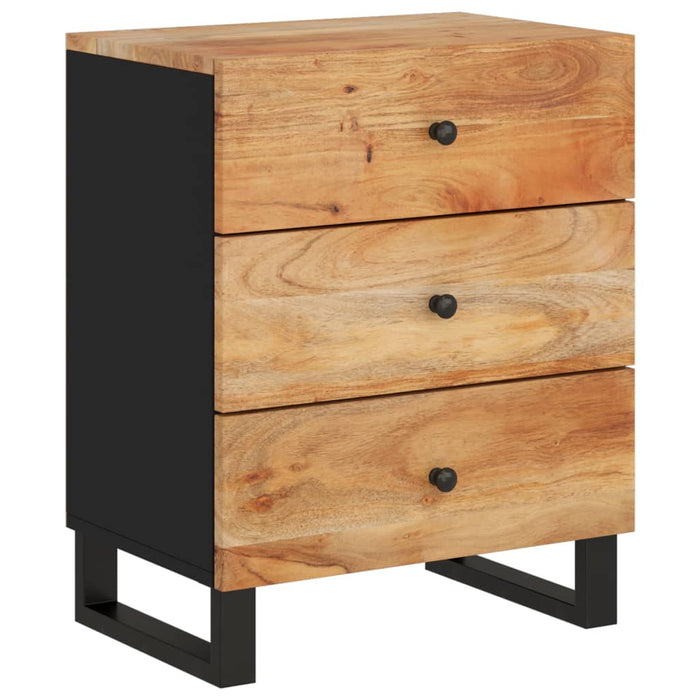 Bedside Cabinet 50x33x62 cm Solid Wood Acacia&Engineered Wood