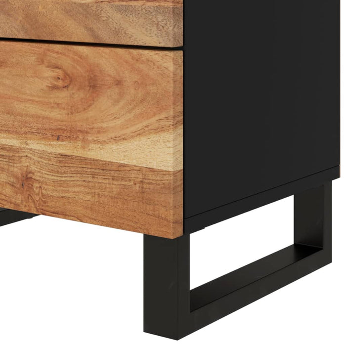 Bedside Cabinet 50x33x62 cm Solid Wood Acacia&Engineered Wood