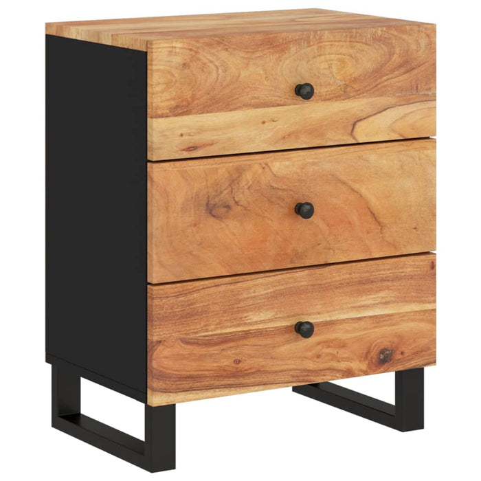 Bedside Cabinet 50x33x62 cm Solid Wood Acacia&Engineered Wood