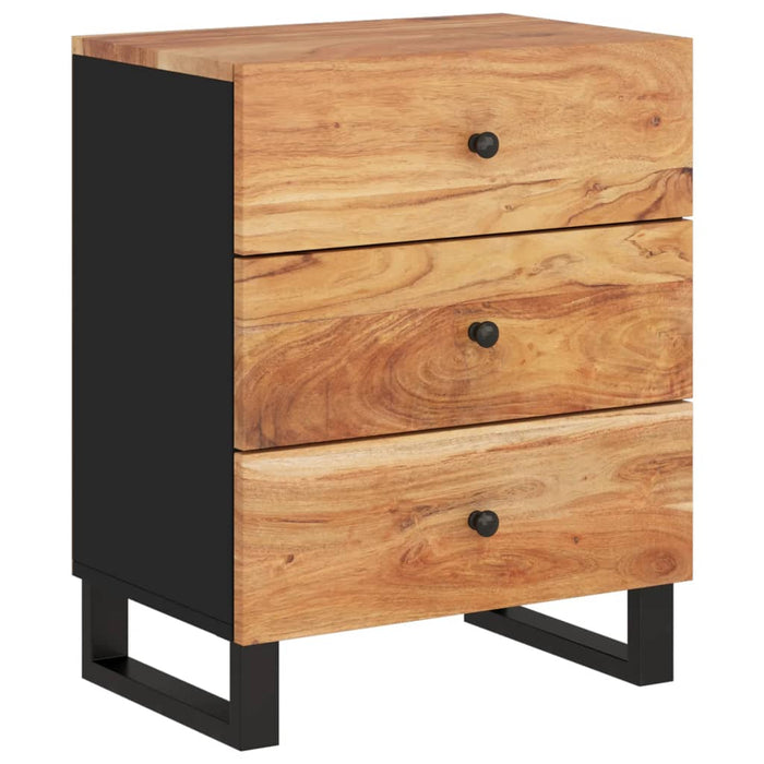 Bedside Cabinet 50x33x62 cm Solid Wood Acacia&Engineered Wood