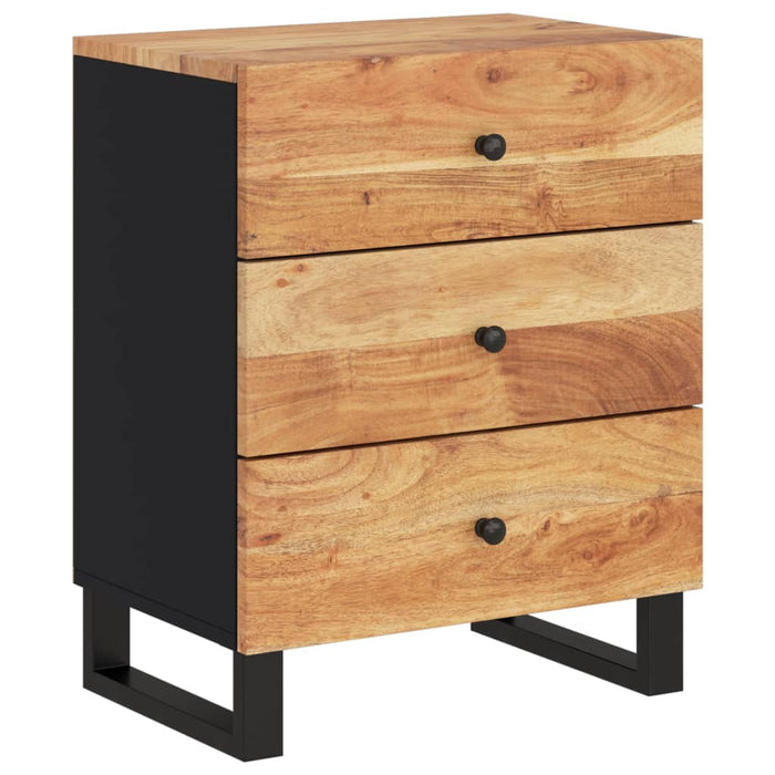 Bedside Cabinet 50x33x62 cm Solid Wood Acacia&Engineered Wood