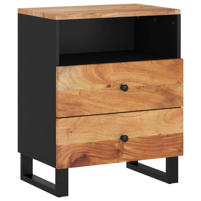 Bedside Cabinet 50x33x62 cm Solid Wood Acacia&Engineered Wood