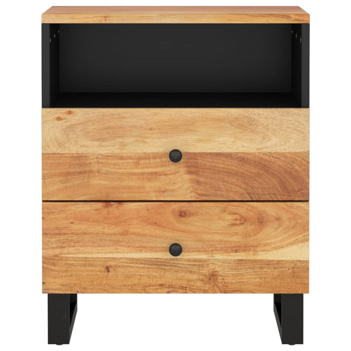 Bedside Cabinet 50x33x62 cm Solid Wood Acacia&Engineered Wood