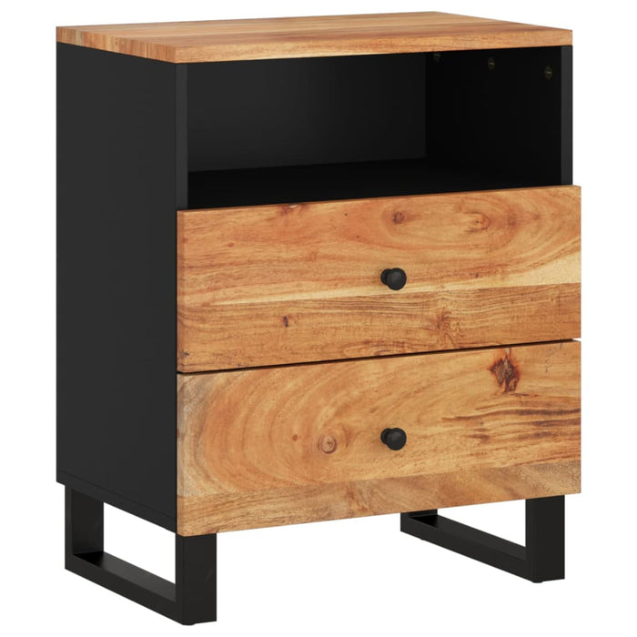 Bedside Cabinet 50x33x62 cm Solid Wood Acacia&Engineered Wood