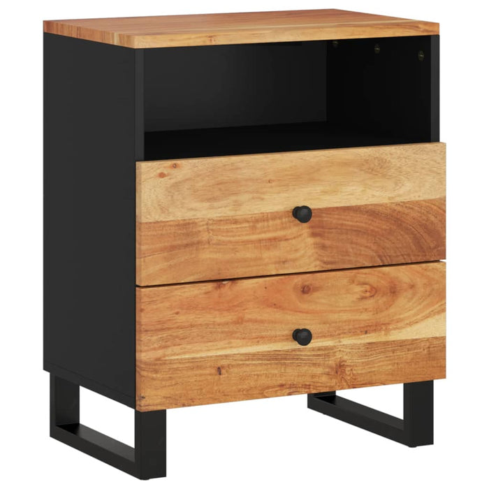 Bedside Cabinet 50x33x62 cm Solid Wood Acacia&Engineered Wood