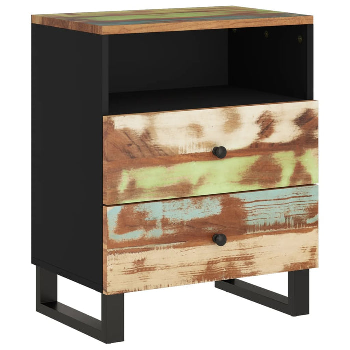 Bedside Cabinet 50x33x62cm Solid Wood Reclaimed&Engineered Wood