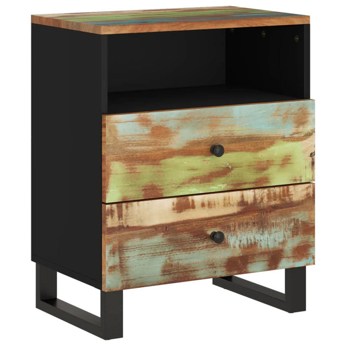 Bedside Cabinet 50x33x62cm Solid Wood Reclaimed&Engineered Wood