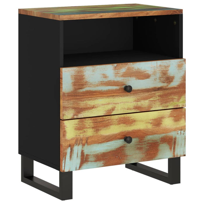 Bedside Cabinet 50x33x62cm Solid Wood Reclaimed&Engineered Wood