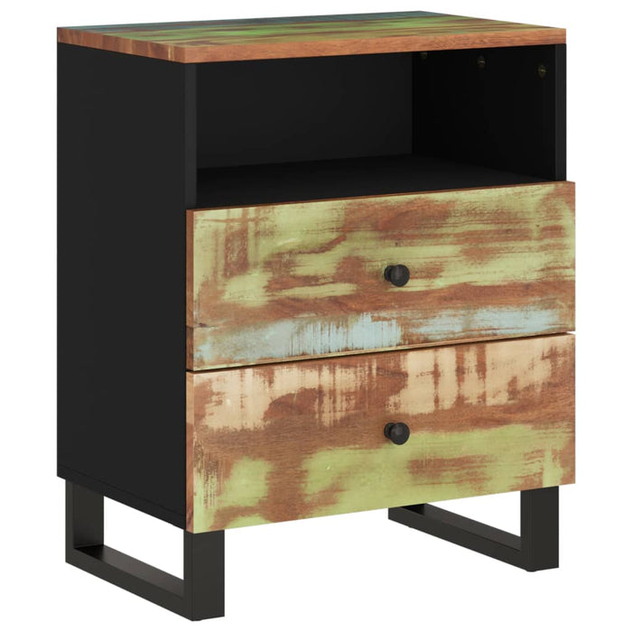 Bedside Cabinet 50x33x62cm Solid Wood Reclaimed&Engineered Wood