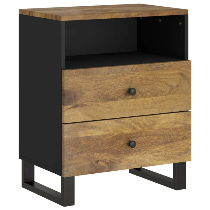 Bedside Cabinet 50x33x62 cm Solid Wood Mango&Engineered Wood