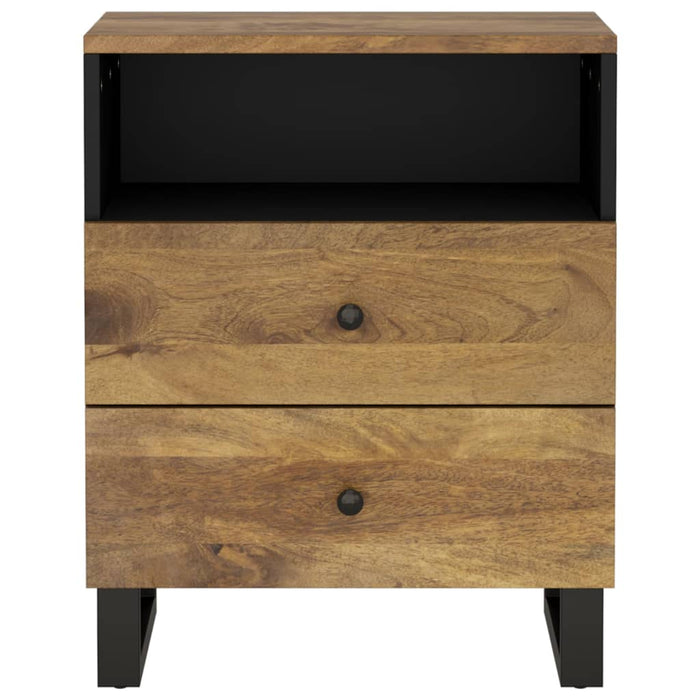 Bedside Cabinet 50x33x62 cm Solid Wood Mango&Engineered Wood