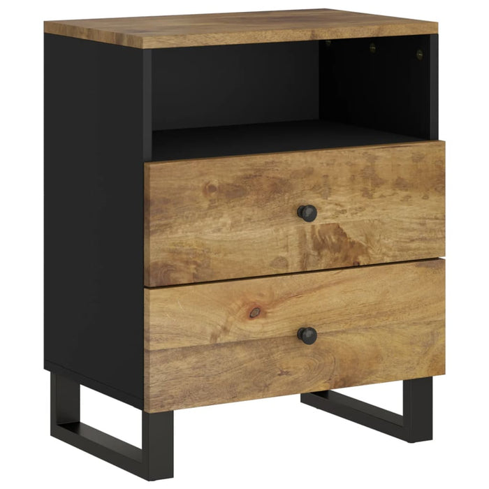 Bedside Cabinet 50x33x62 cm Solid Wood Mango&Engineered Wood