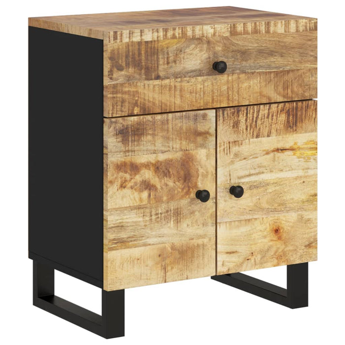 Bedside Cabinet 50x33x60 cm Solid Wood Mango&Engineered Wood