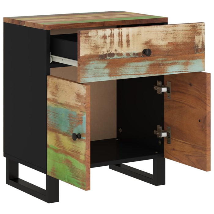 Bedside Cabinet 50x33x60cm Solid Wood Reclaimed&Engineered Wood