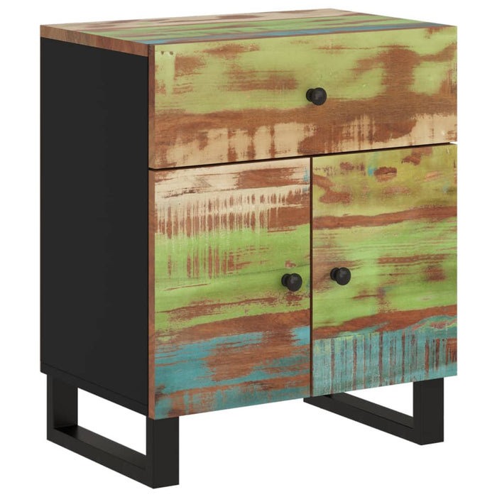 Bedside Cabinet 50x33x60cm Solid Wood Reclaimed&Engineered Wood