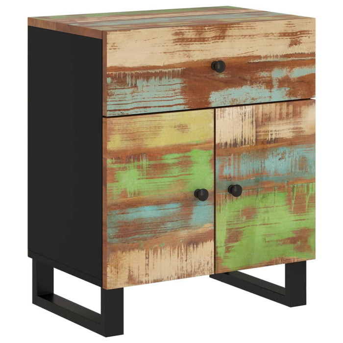 Bedside Cabinet 50x33x60cm Solid Wood Reclaimed&Engineered Wood