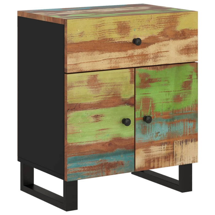 Bedside Cabinet 50x33x60cm Solid Wood Reclaimed&Engineered Wood