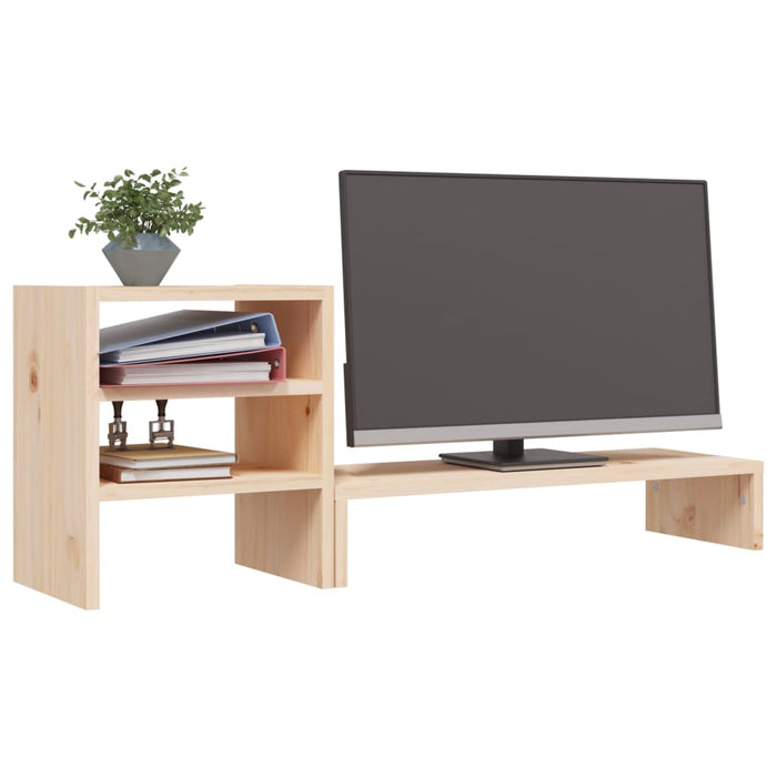 Monitor Stand 81x20x30 cm Solid Wood Pine