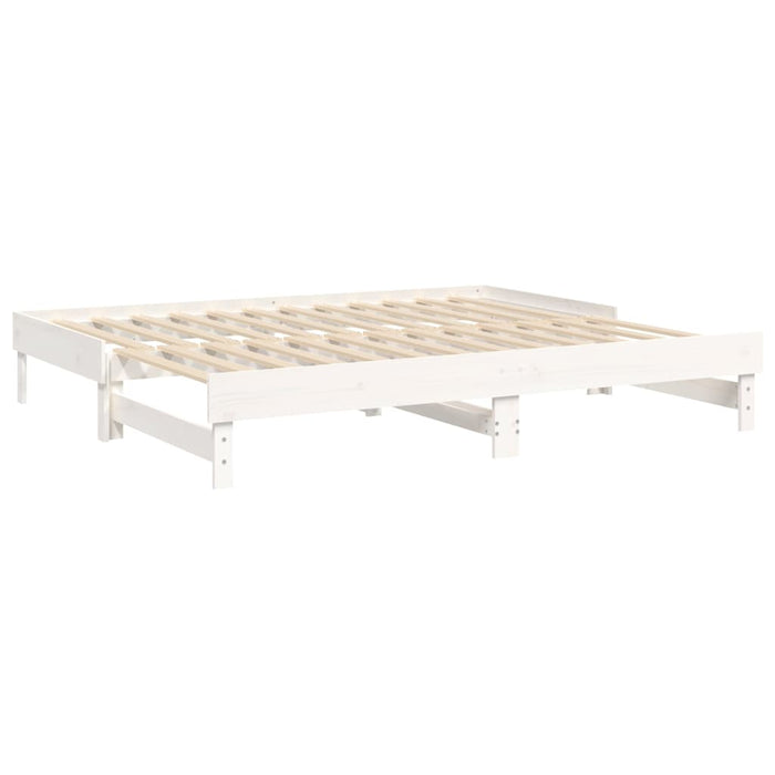 Pull-out Day Bed without Mattress White 2x(90x200) cm