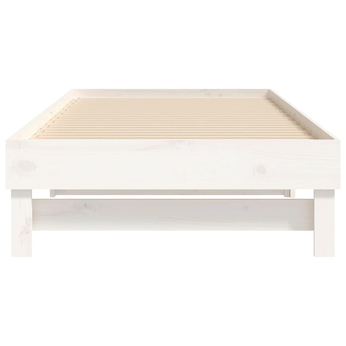 Pull-out Day Bed without Mattress White 2x(90x200) cm