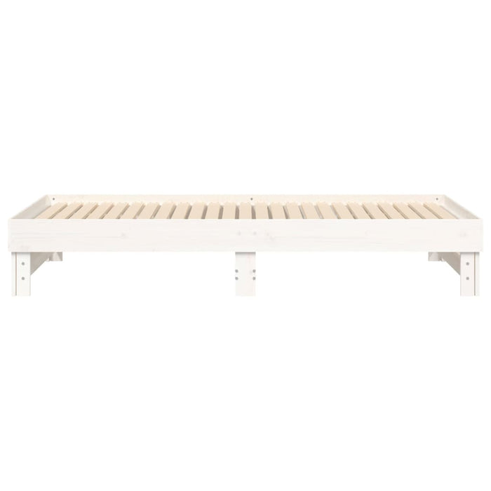 Pull-out Day Bed without Mattress White 2x(90x200) cm