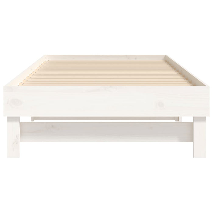 Pull-out Day Bed without Mattress White 2x(80x200) cm