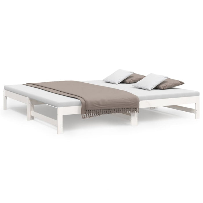 Pull-out Day Bed without Mattress White 2x(90x200) cm