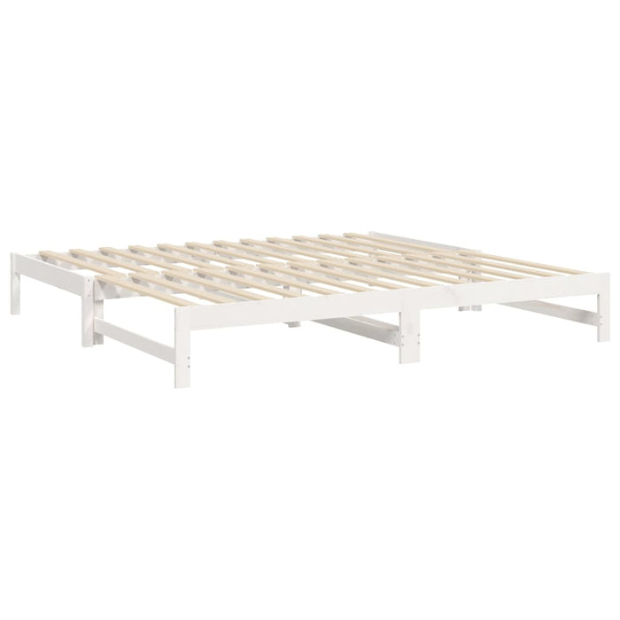 Pull-out Day Bed without Mattress White 2x(90x200) cm