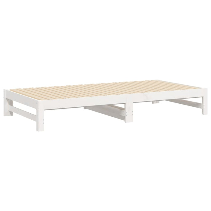 Pull-out Day Bed without Mattress White 2x(90x200) cm