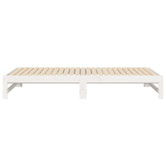 Pull-out Day Bed without Mattress White 2x(90x200) cm