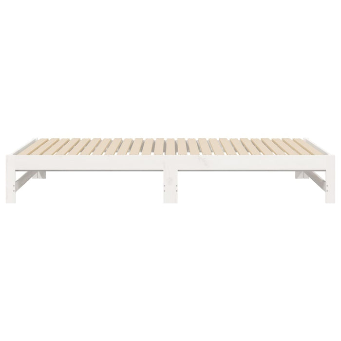 Pull-out Day Bed without Mattress White 2x(80x200) cm