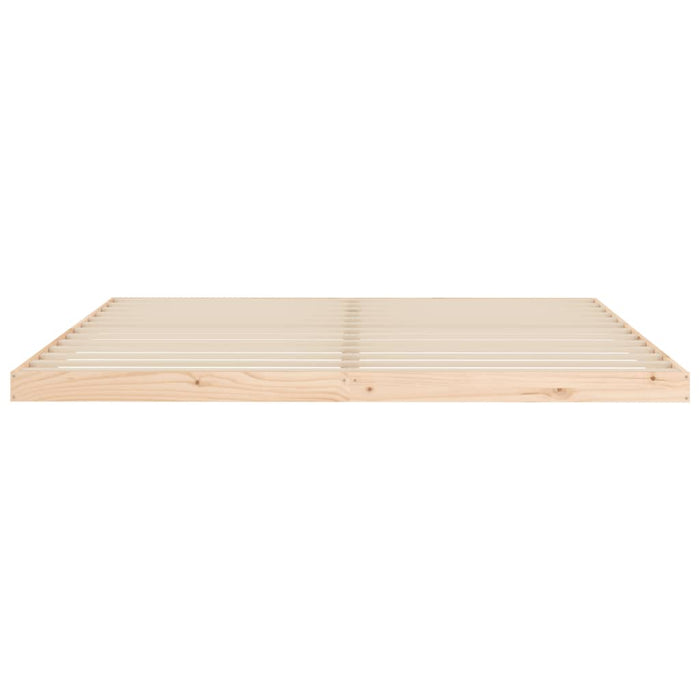 Bed Frame without Mattress 200x200 cm Solid Wood Pine