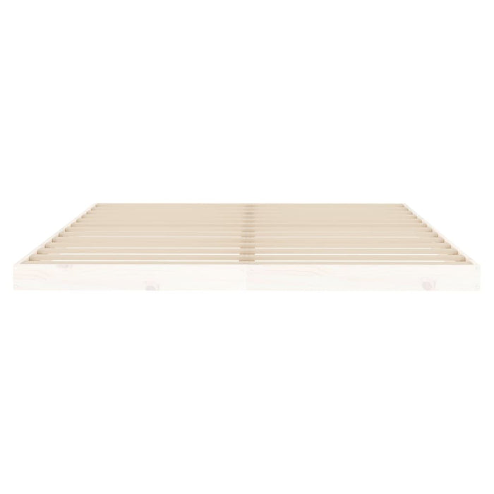 Bed Frame without Mattress White 160x200 cm Solid Wood Pine