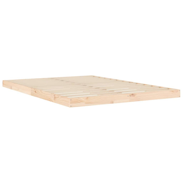 Bed Frame without Mattress 140x200 cm Solid Wood Pine